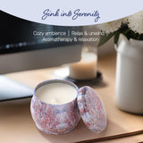 Andme-Tin Candle Jar with Soy Wax - Vanilla| Serenity in Every Scent | Eco-Friendly Luxury for Homes | Captivating Aromas | Blissful Fragrances | Scented Candles for Home Décor & Gifting