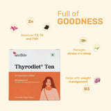 andMe Green and lean Supergreen Powder for Detox, Digestion, Weight Management 250g| andMe ThyroDiet Tea (30 teabags) combo