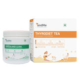 andMe Green and lean Supergreen Powder for Detox, Digestion, Weight Management 250g| andMe ThyroDiet Tea (30 teabags) combo