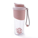 & ME andMe Protein Shaker Bottle - 700 ml with silicone sleeve| Shaker for Pre-Post Workout Supplement Protein Shake Gym Sipper (Pink Color) (Grey & Pink Color)