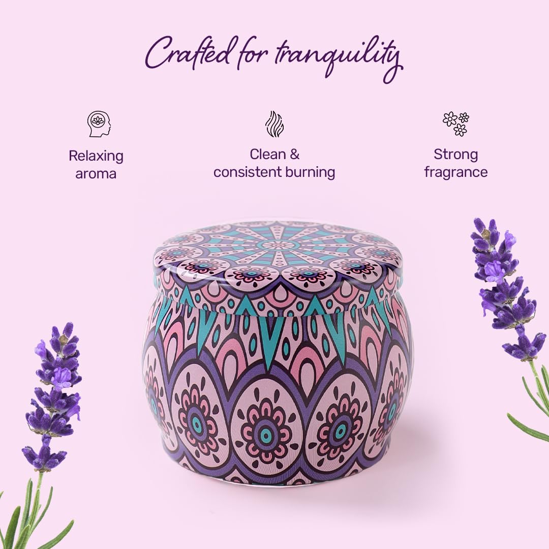Andme Scented Candles for Home. Diwali Decoration Items for Home Decor, Gift Items, Birthday Gift, Lavender Fragrance(120 GMS Each), Pack of 15