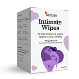 andMe Intimate Wipes for Intimate Hygiene, 100% Biodegradable, pH Balanced, UTI Protecting Wipes - 25 Wipes