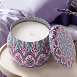 Andme-Tin Candle Jar with Soy Wax - Lavender